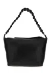 Kara Oversized Lattice Shoulder Bag In Black