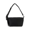 Kara Black Nappa Leather Shoulder Bag In Multi