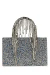 Kara Sparkling Gemstone Shoulder Bag In Blue