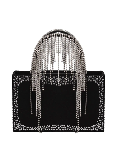 Kara Mini Bag With Crystals In Black