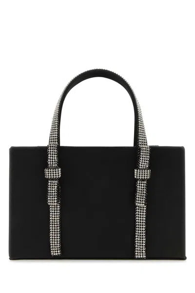 Kara Mini Nappa Leather Handbag With Silver-tone Hardware In Black