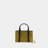 Kara Bow Midi Shopper Bag In Green