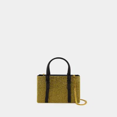 Kara Bow Midi Shopper Handbag In Gold