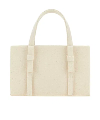 Kara Chain-linked Mini Top Handle Bag In Brown