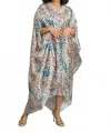 Kara Chic Chic Kaftan Dress In Animal In Multi