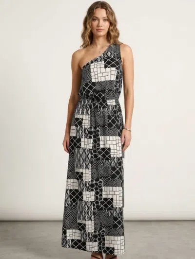 Kara Chic Muse One Shoulder In Black White