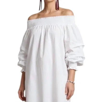Kara Chic Radiant Off Shoulder Top In White