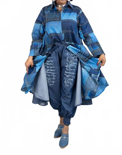 Kara Chic Urban Flex Denim Pants In Blue