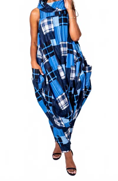 Kara Chic Zuri Essence Jumpsuit In Blue