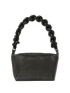 Kara Black Crystal Mesh Cobra Bag In Black