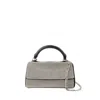 Kara White Crush Crystal-embellished Mini Bag In Silver