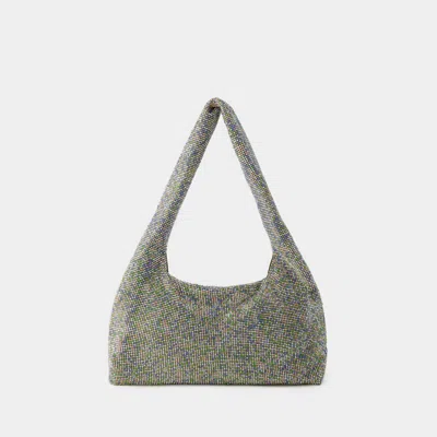 Kara Crystal Armpit Handbag In Metallic