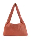Kara Rhinestone-embellished Triangular Shoulder Bag In Orange