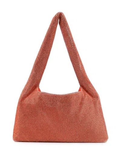 KARA CRYSTAL-EMBELLISHED SHOULDER BAG