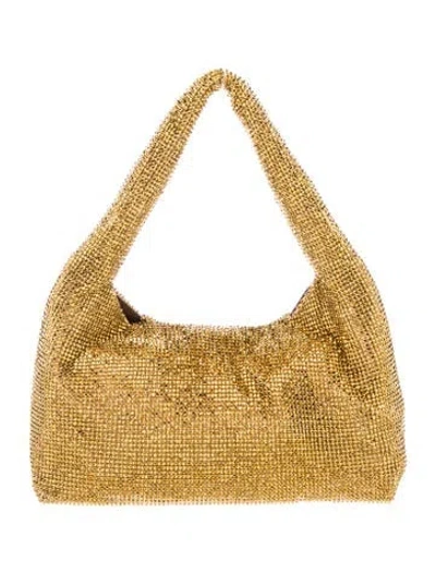 Pre-owned Kara Crystal Hobo In Neutral