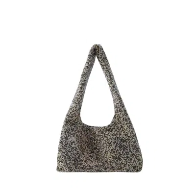 Kara Crystal Mesh Armpit Bag - Polyster - Black Pixel