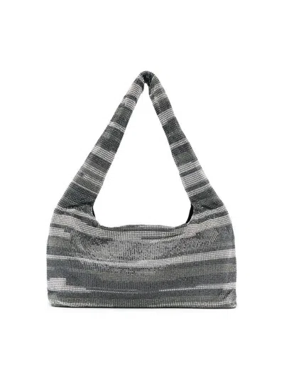 Kara Crystal Mesh Armpit Bag Bags In Black