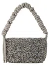 Kara Silver Crystal-embellishment Shoulder Bag In Black