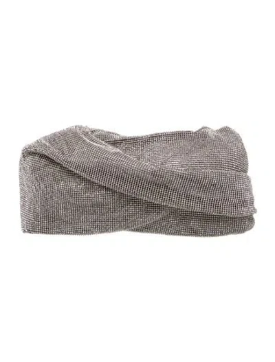 Pre-owned Kara Crystal Shoulder Bag In Gray