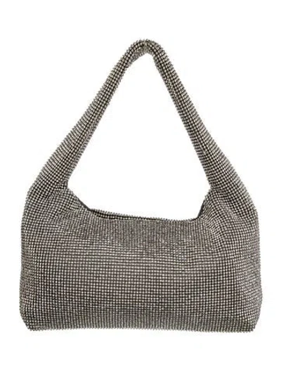 Pre-owned Kara Crystal Shoulder Bag In Silver