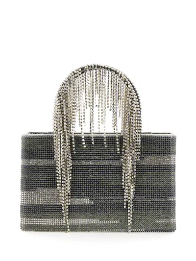 Kara Crystal-adorned Top Handle Bag In Multicolor