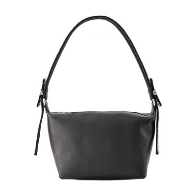 Kara Double Bow Shoulder Bag In Black
