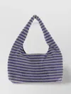 Kara Dual-tone Gemstone Small Purse In Metallic
