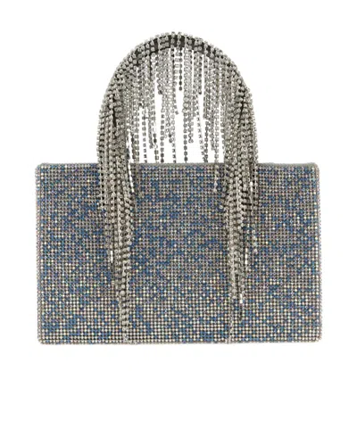 Kara Embellished Tote Bag In Gray