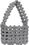 Kara Gray Knot Armpit Bag In Reflective