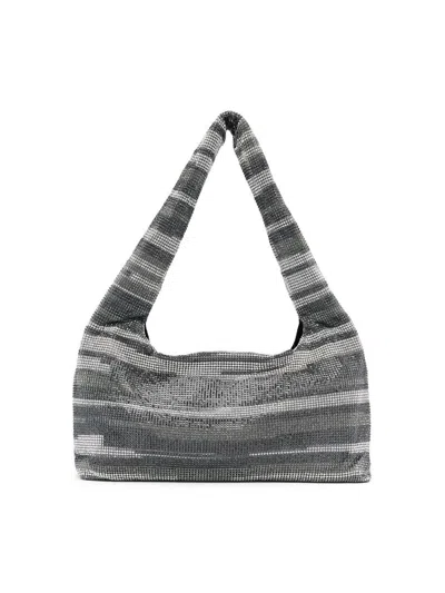 Kara Crystal Mesh Armpit Bag Bags In Black