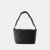 Kara Lattice Braided-strap Tote Bag In Black