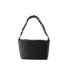 Kara Oversized Lattice Shoulder Bag In Black