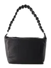 Kara Oversized Lattice Shoulder Bag In Black