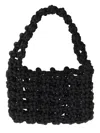 Kara Knotted Shoulder Bag In Black