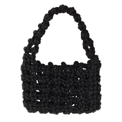 Kara Knot Shoulder Bag In Black