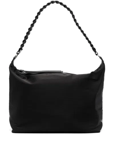 Kara Lattice Braided-strap Tote Bag In Black