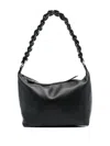 Kara Oversized Lattice Shoulder Bag In Black