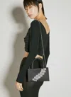 Kara Lattice Midi Tote Bag In Black