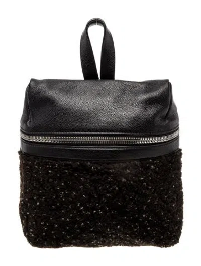 Pre-owned Kara Leather Backpack In Black