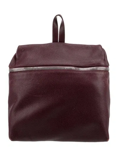 Pre-owned Kara Leather Backpack In Burgundy