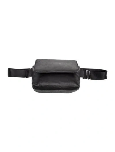 Pre-owned Kara Leather Belt Bag In Black