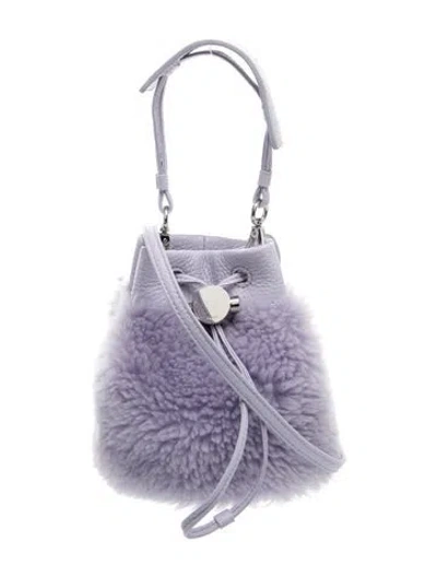 Pre-owned Kara Leather Bucket Bag In Purple