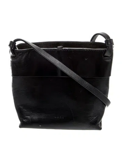 Pre-owned Kara Leather Crossbody Bag In Black