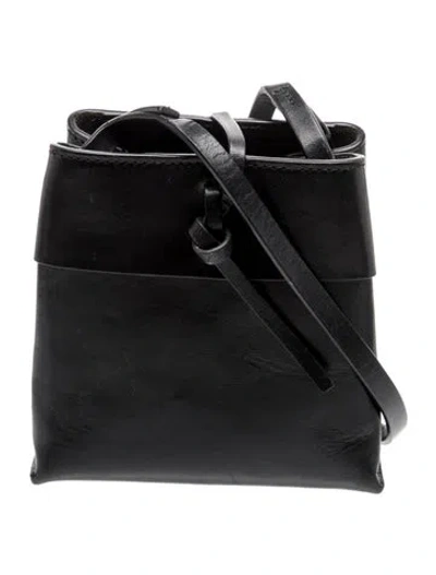 Pre-owned Kara Leather Crossbody Bag In Black