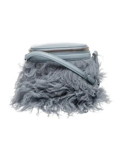 Pre-owned Kara Leather Crossbody Bag In Blue