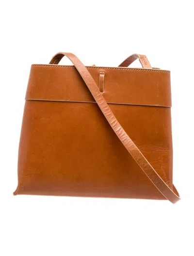 Pre-owned Kara Leather Crossbody Bag In Brown