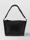Kara Lattice Braided-strap Tote Bag In Black