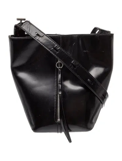 Pre-owned Kara Leather Shoulder Bag In Black