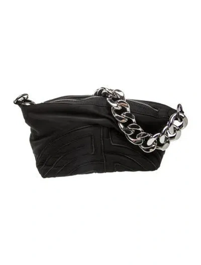 Pre-owned Kara Leather Shoulder Bag In Black