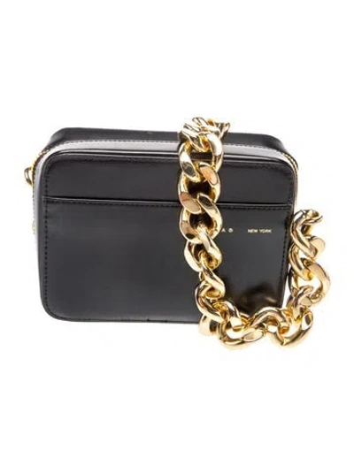 Pre-owned Kara Leather Shoulder Bag In Black